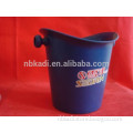 High quality large round plastic champagne ice bucket/wine ice bucket